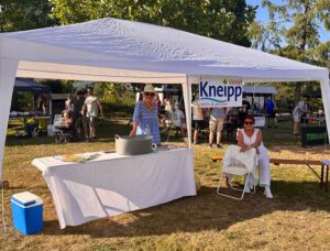 Der Stand des Kneipp Vereins auf dem Bexbacher Blumengartenfest 2026